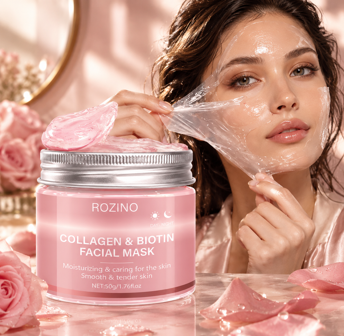 Masque Collagène & Biotine — Éclat & Hydratation Profonde